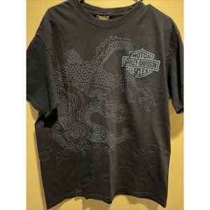Harley Davidson Mens T-Shirt Cancun Mexico Size L Black Biker Tee Motorcycles